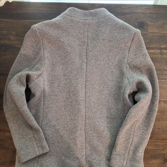 Gerard Darel Paris Grey Wool Blazer Jacket Single Button Closer Sz 44 Eu 12 US C - Picture 4 of 8